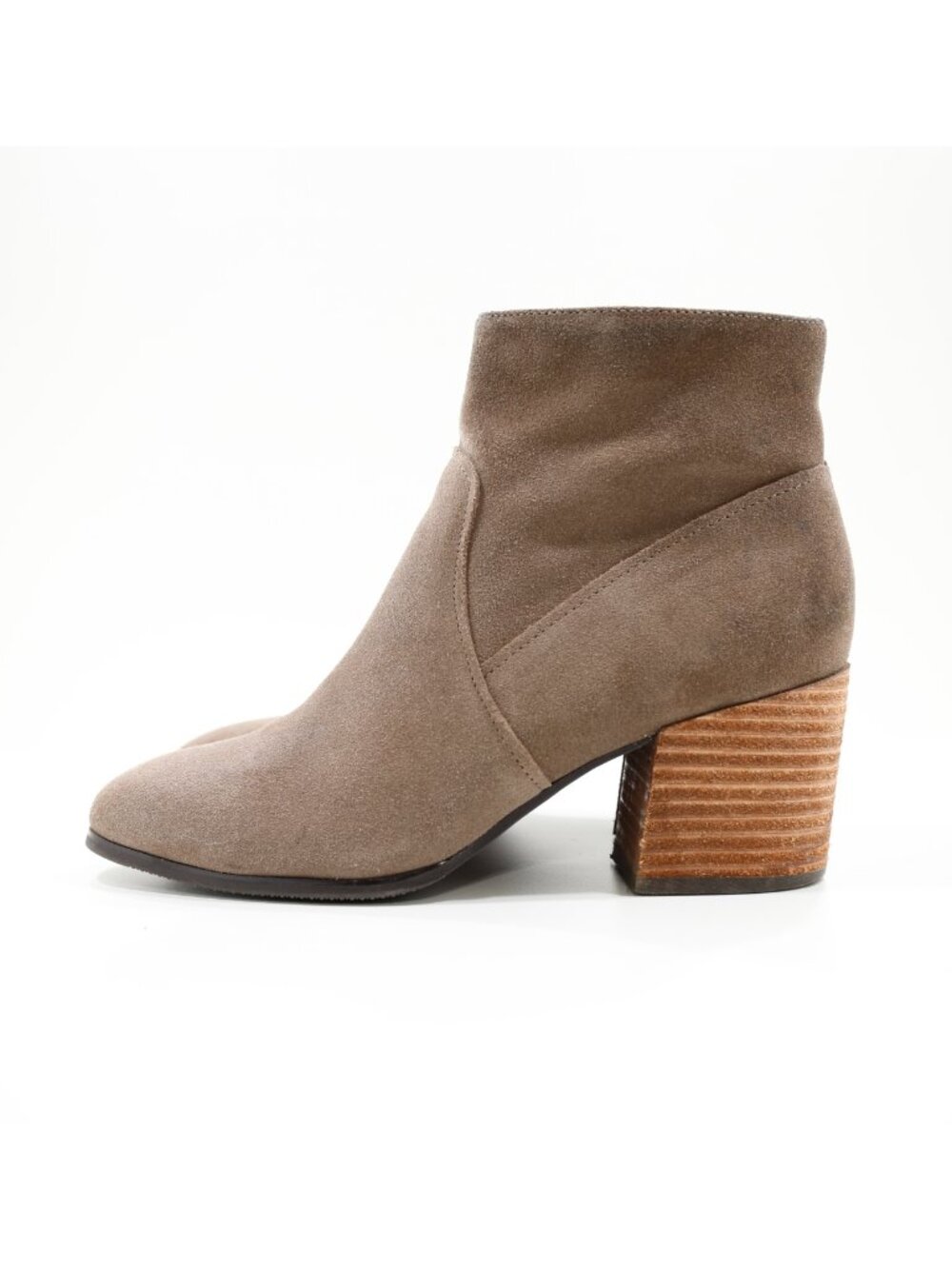 Blondo Sondra Brown Suede Leather 2.5" Block Heel Waterproof Booties - 8.5